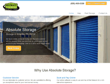 Tablet Screenshot of amarilloabsolutestorage.com